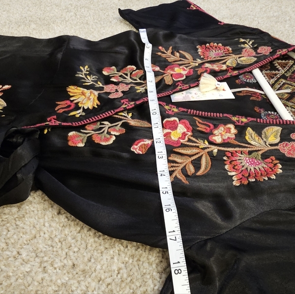 Lilith Embroidered Wrap Midi-Dress - Picture 12 of 16